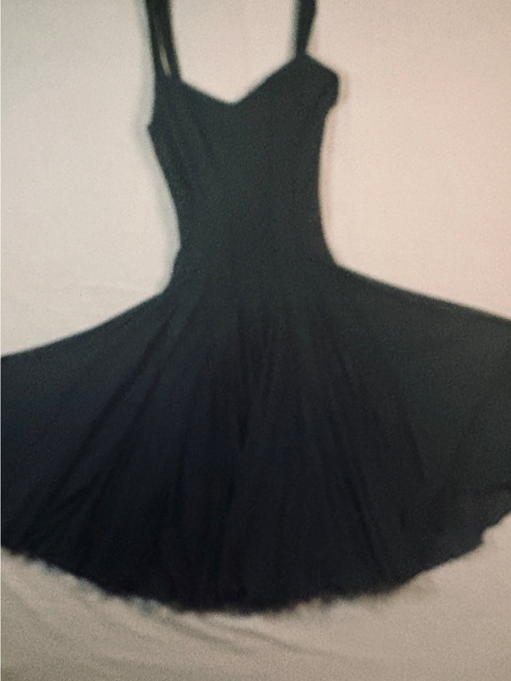 Elana Kattan Little Black Dress Sheer Fit & Flare Evening Cocktail